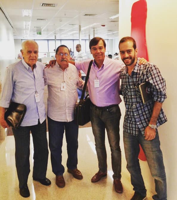 Equipe Guanabara com Walter Machado, da Coca-Cola